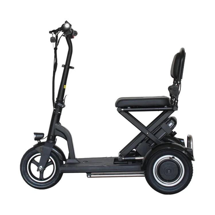 Light Folding 3 Wheel Mobility Adult Kick Moped E Scooter Electric Tricycles Handicapped Scooters For Sale