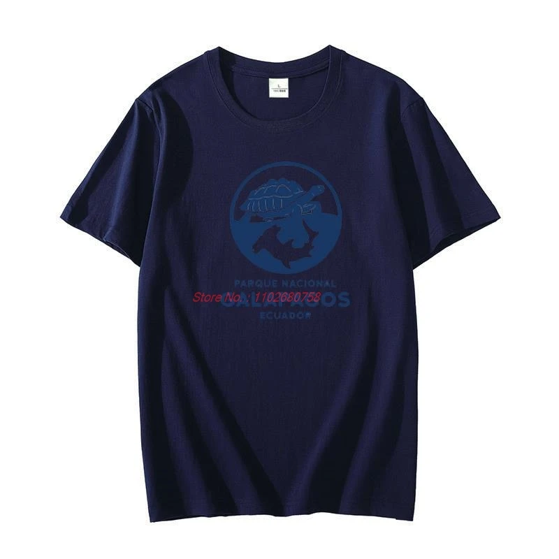 Galapagos Island T Shirt National Park Turtle Shark Vintage graphic t shirts oversize t-shirts Summer Harajuku Men's clothing