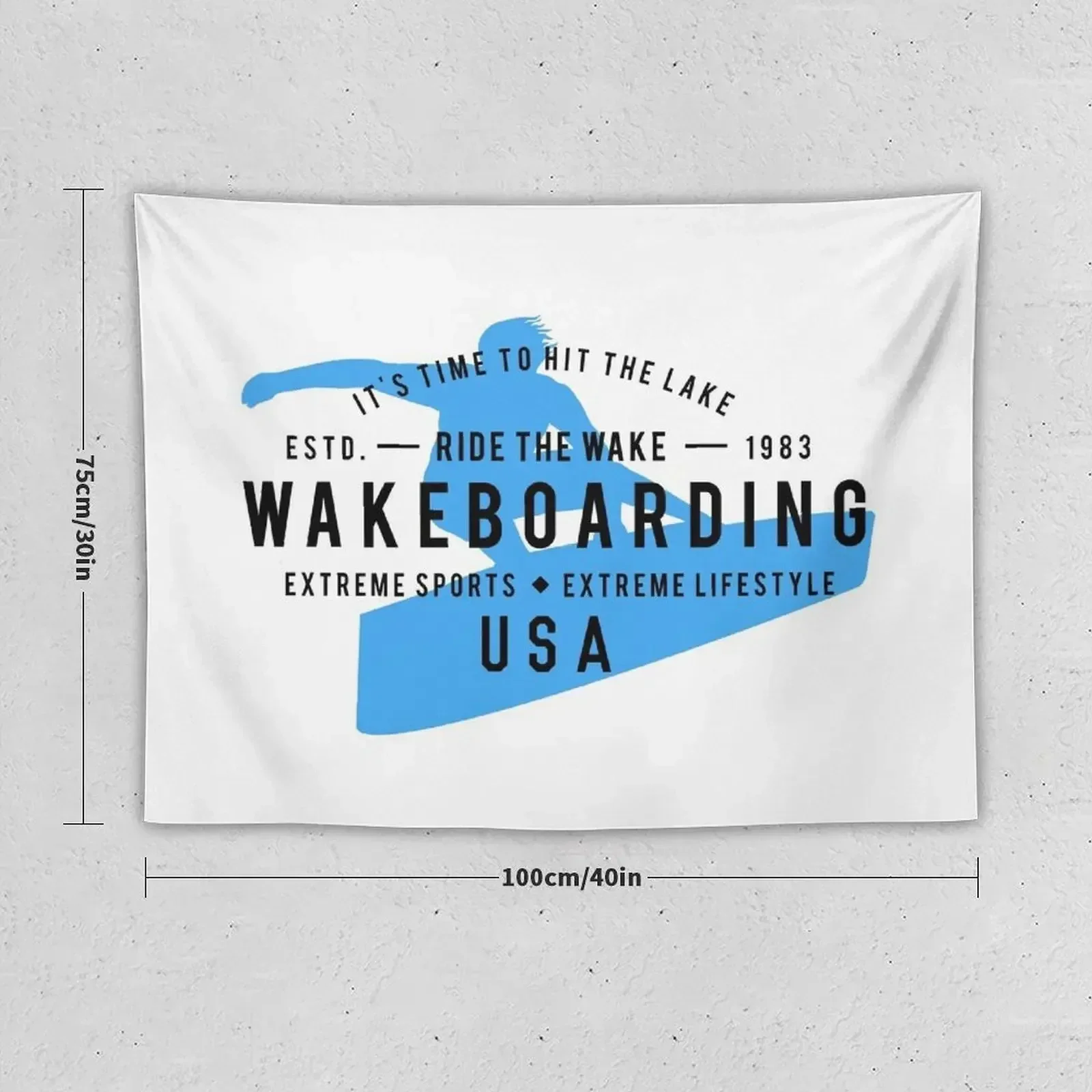 Ride The Wake Wakeboarding Tapestry Room Decorations Aesthetic Decoration Pictures Room Wall Tapestry