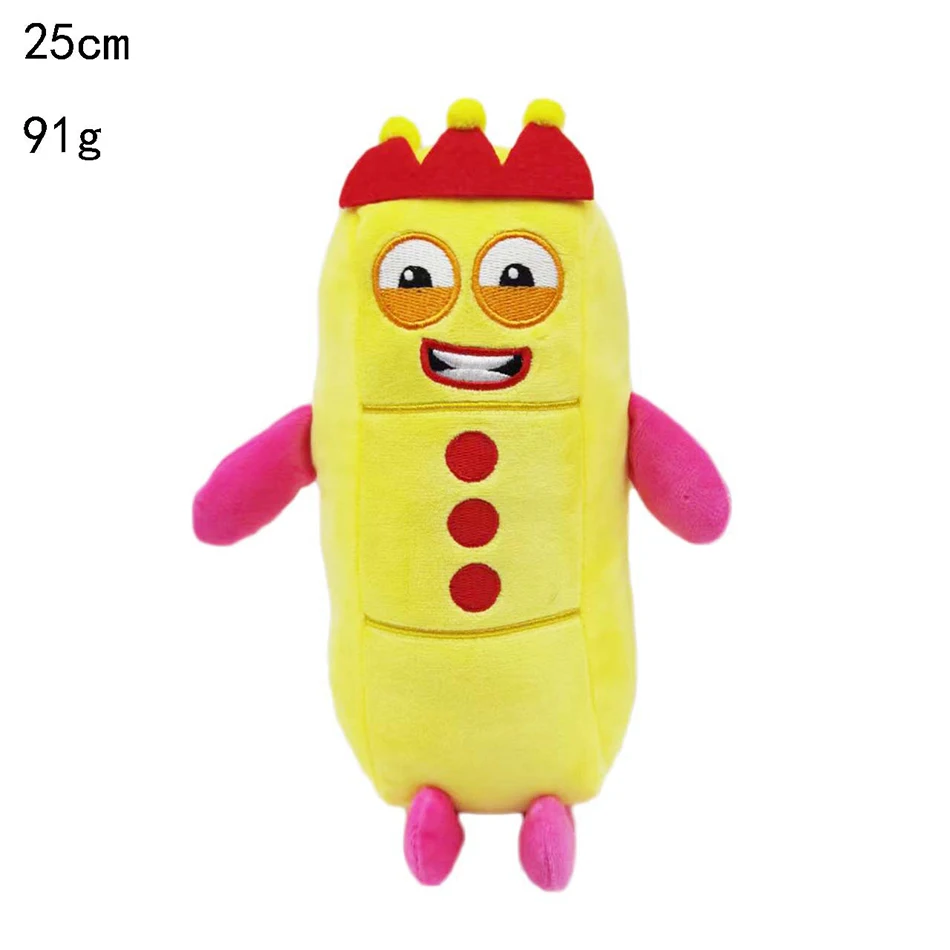 15-30cm Cartoon Number Plush Doll Toys Educational Stuffed Movie Anime Kids Early Childhood Birthday Christmas Gift