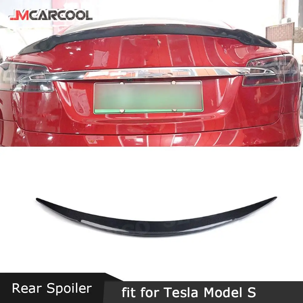 

Carbon Fiber Rear Boot Spoiler for Tesla Model S Sedan 60 70 75 85 90 D P85D P90D P100D 2012 - 2019 RZ Style Trunk Wings