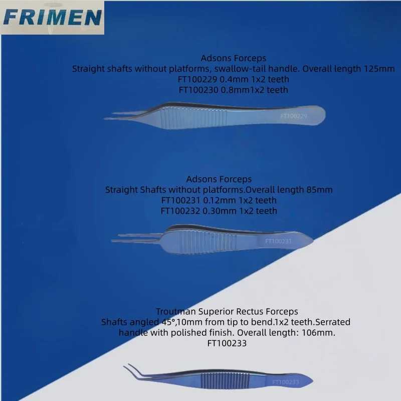 เครื่องมือจักษุวิทยา แอดสันส์ ฟอร์ซเพส