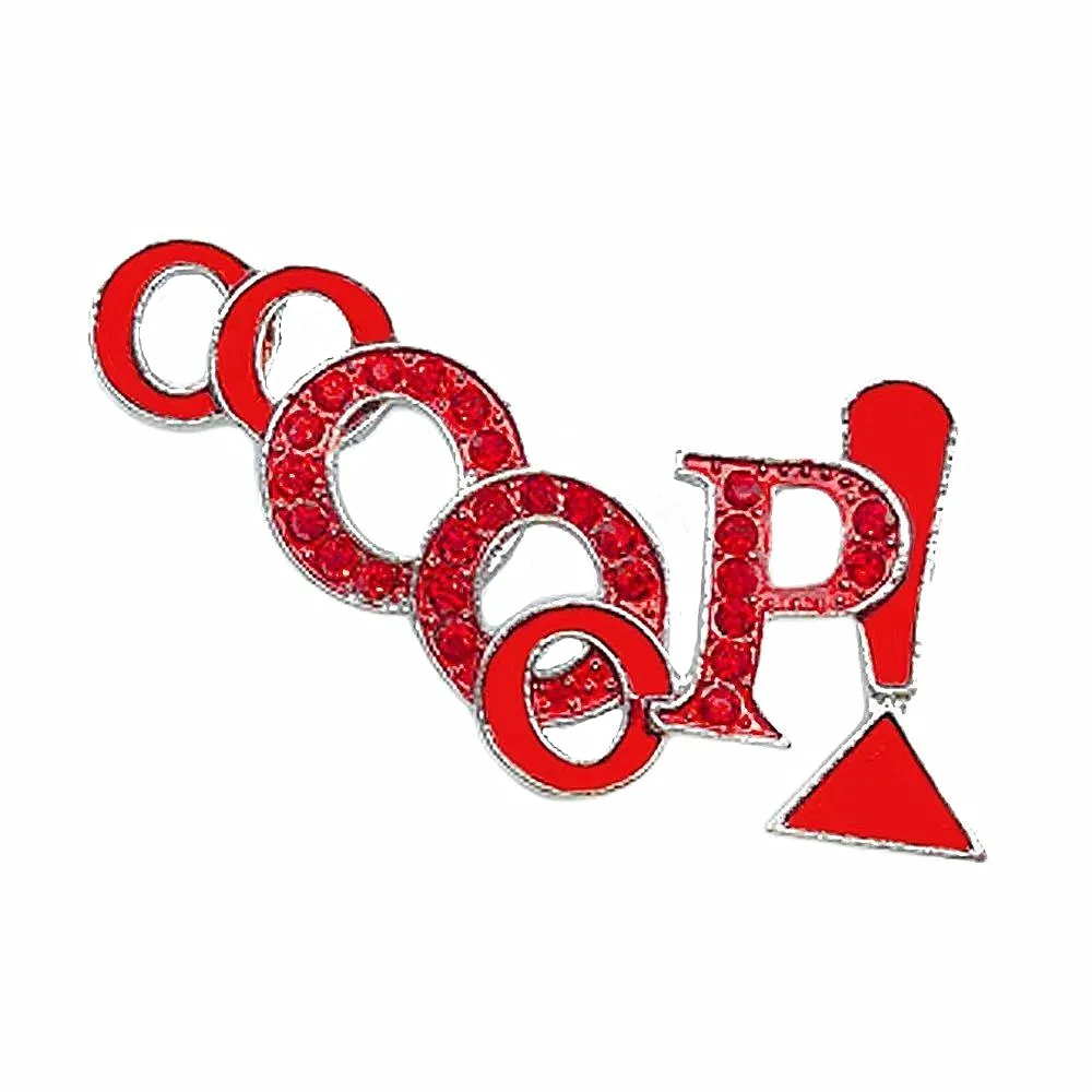 Metal Bling Rhinestone Crystal Soror Letters ZZZ-PHI EEYIP OO-OOP Greek Sorority Pin Brooch Accessory