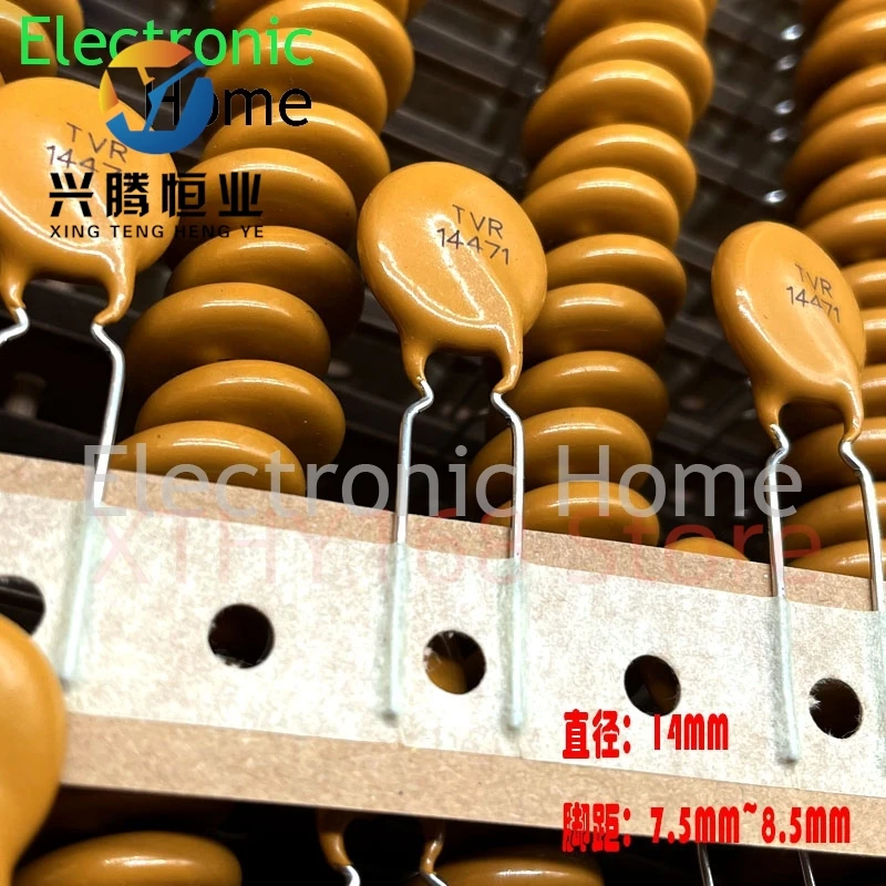 

50 шт./лот варистор TVR14471 14D471K 471kd14 14S 470 В JVR медный штифт 7,5-8,5 мм диаметр 14 мм