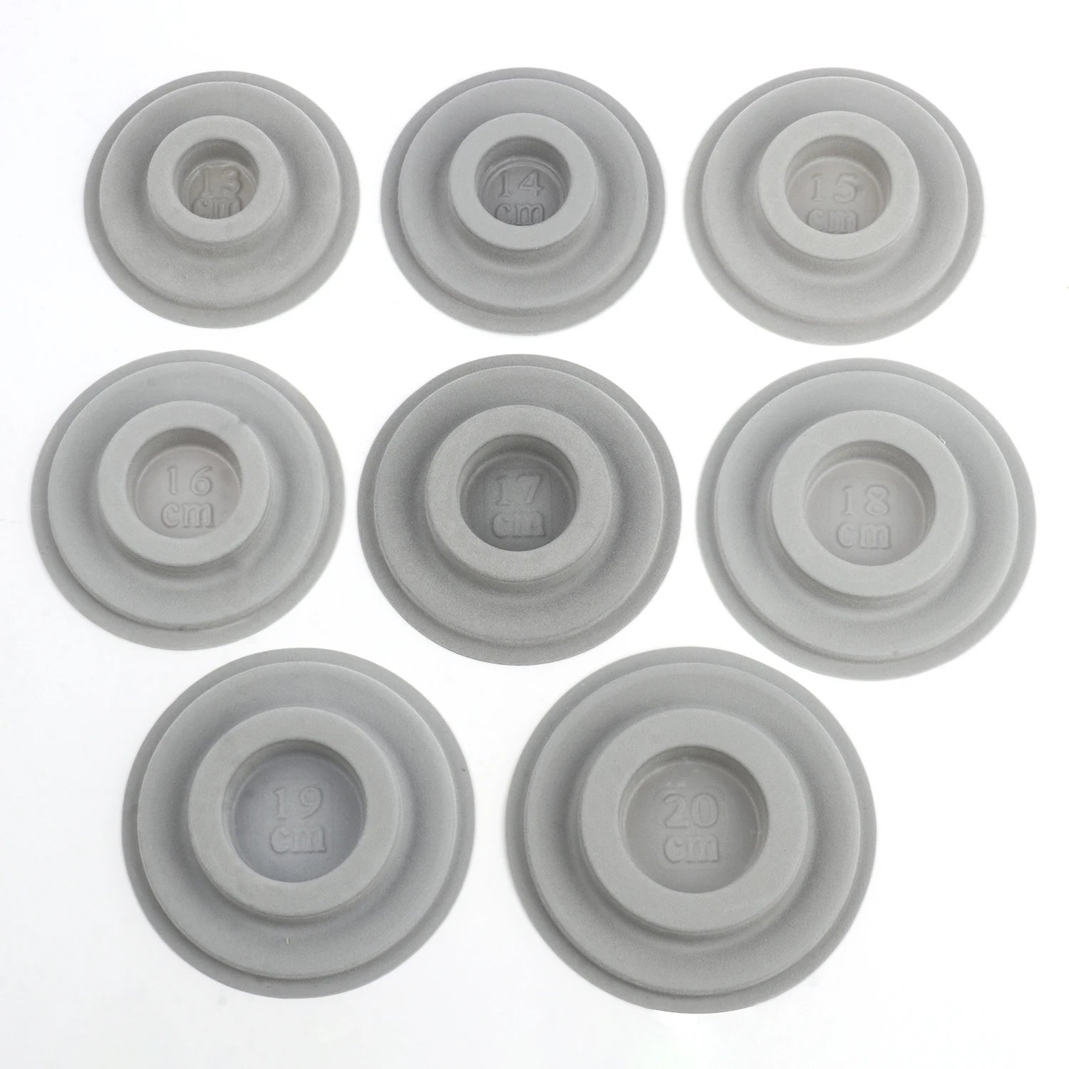 13-20cm Gray Flocked Bead Board Design Tray Measuring Tool Disc for Jewelry Making DIY Beading Organizer Accessories