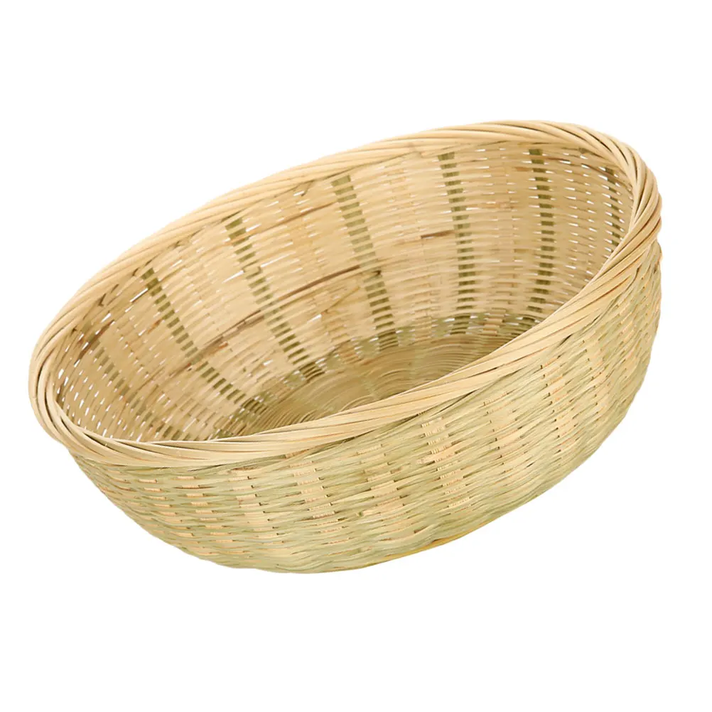 

Bamboo Woven Basket Multi- Storage Baskets Handmade Portable Lightweight Eco-friendly Household Vegetable Basket