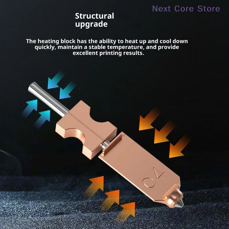 

1Pcs 3D Printer Accessories For FlashForge Ad5x Nozzle Hardened 0.25 0.4 0.6 0.8 Adverturer Ad5x Flashforge Extruder Ad5x Hotend