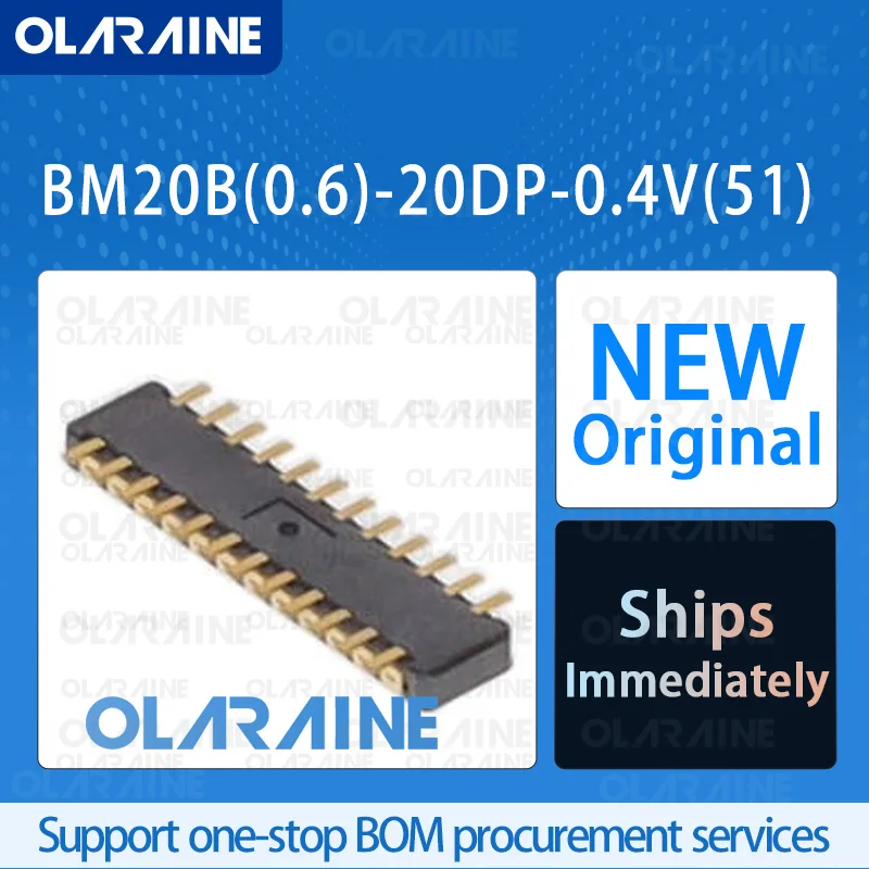

20/50/100Pcs BM20B(0.6)-20DP-0.4V(51) 100% brand new and original IC chip Mezzanine connectors