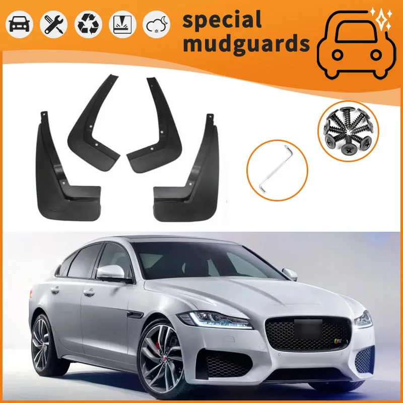 

For 16-23 Jaguar XF models Mudguards Fender Mudflaps Front Rear Flares Splash Guards Cover Car Accessorie