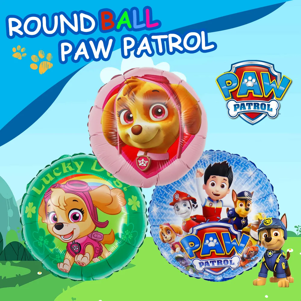 

Paw Patrol Foil Inflatable Balloon Boy Girl Baby Shower Birthday Party Backdrop Decorations Supplies Kid's Inflatable Children