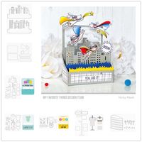 Cityscape Box Baby Clothes Birthday Cake Cloud Cutting Dies Set for Scrapbooking Paper Making Frames Card Craft