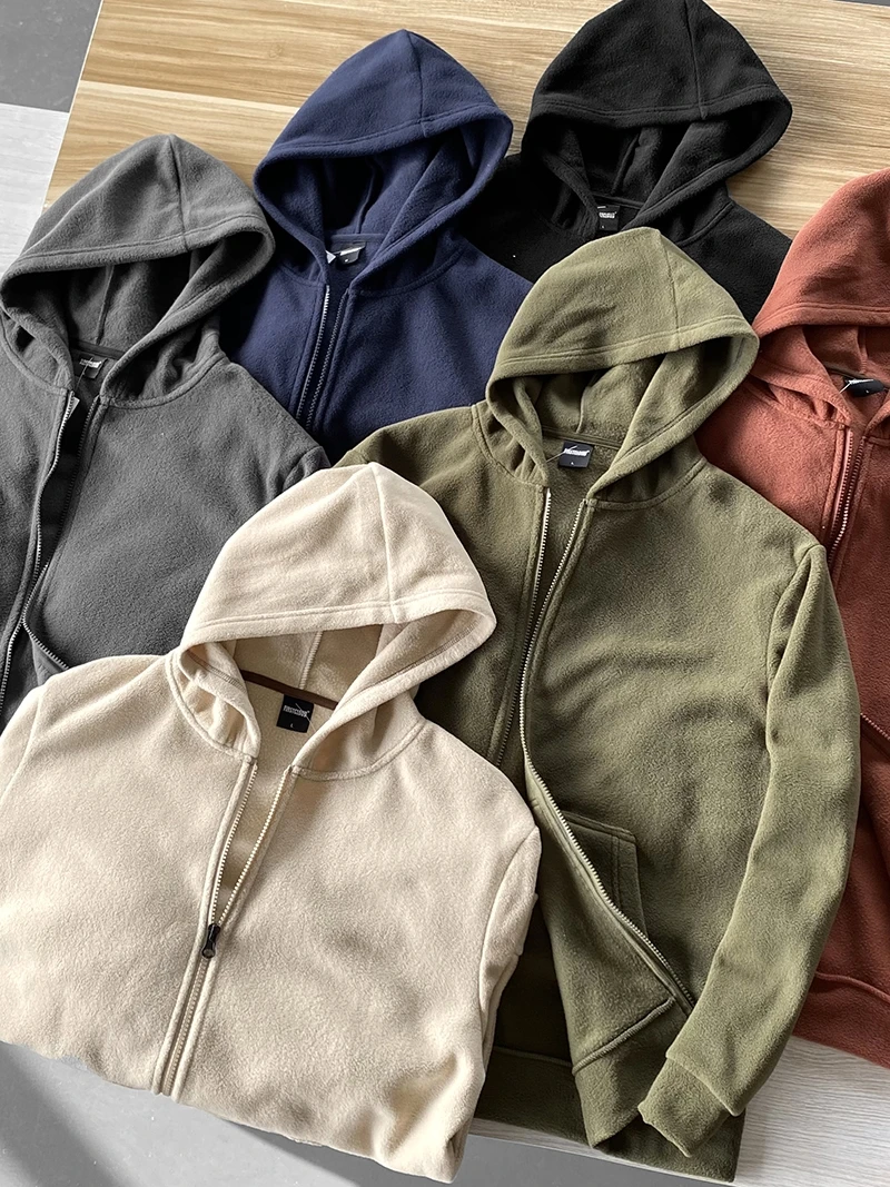 

Двусторонняя толстовка-кардиган для мужчин, осенне-зимняя, новая, стильная, удобная, теплая, модная, прямого кроя...