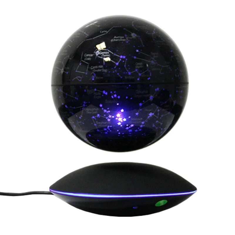 color size acrylic magnetic levitation English globe tellurion 6 inches school teaching tool teacher science museum