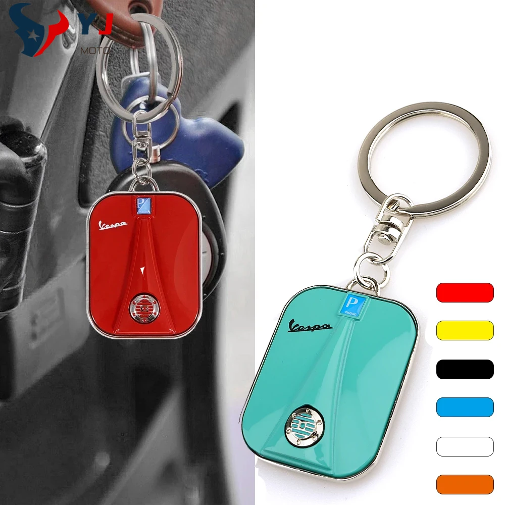 For Vespa GTS300 GTV LX PX LT Sprint Primavera 150 250 Piaggio GTS GTV LX 60 125 250 300 Motorcycle Key Ring Scooter Keychain