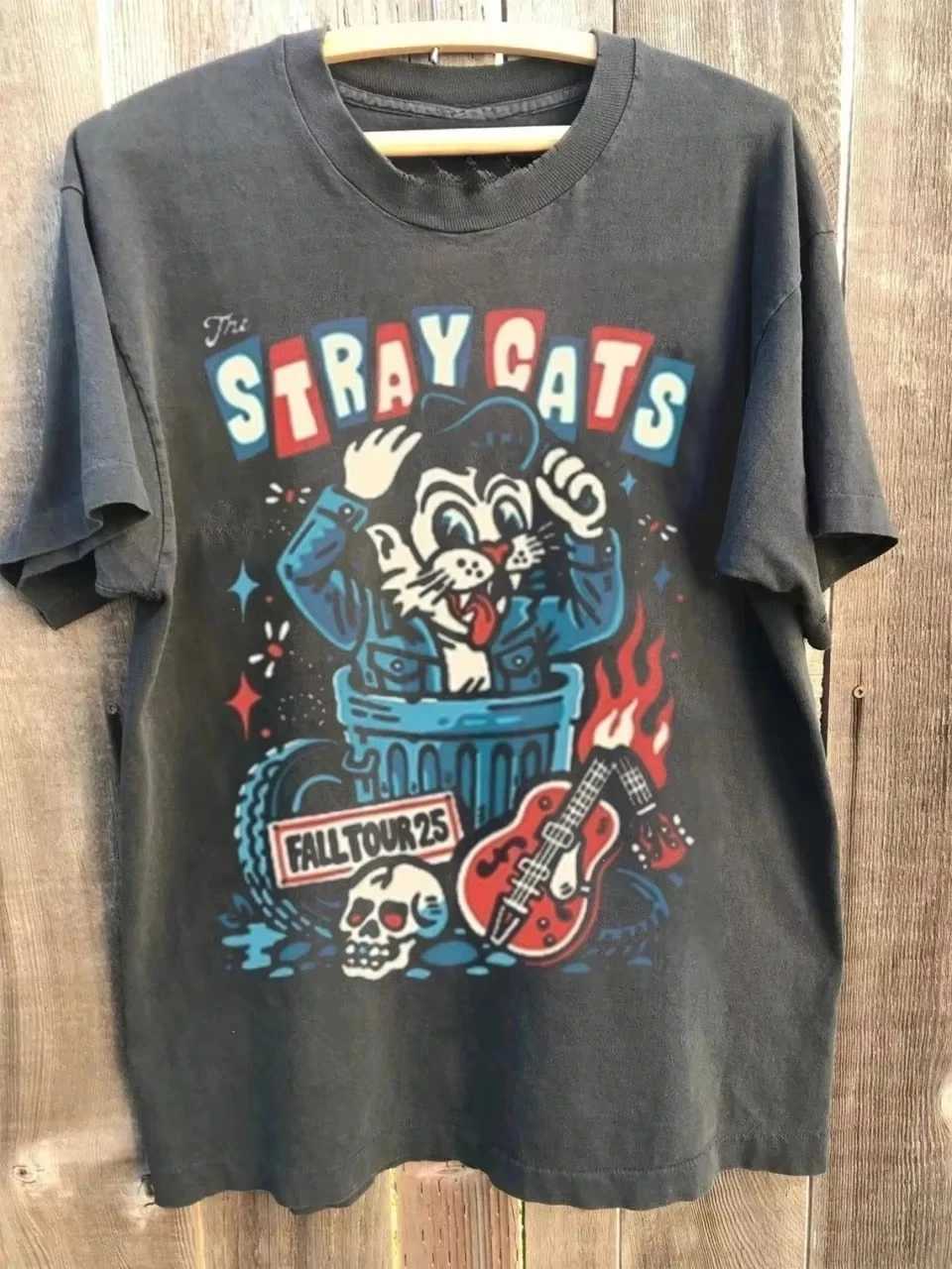 Streetwear Brand Cat - Stray Cats 2026 Tour Classic Band