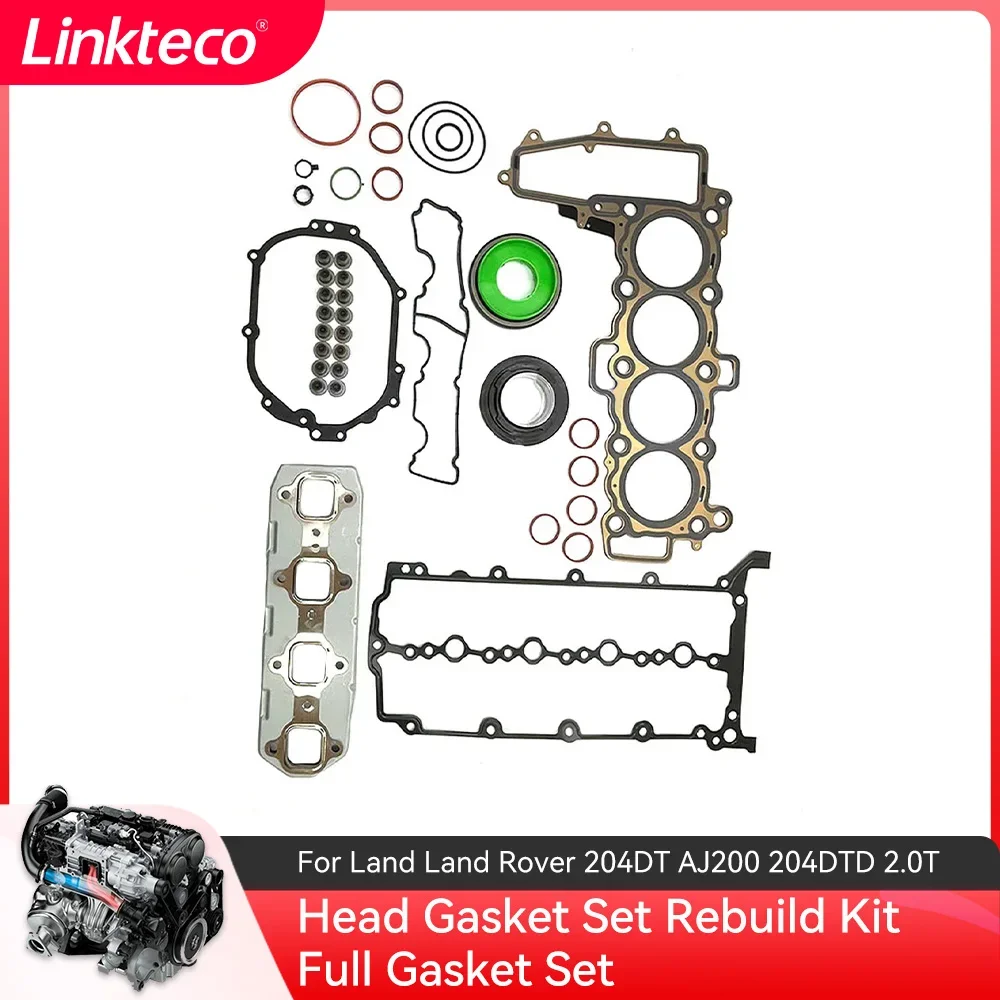 

Engine part Head Gasket Full Gasket Set Fit 2.0 T L L4 Diesel For 15-20 Land Rover 2.0T 204DT AJ200 204DTD LR073638 JDE36767