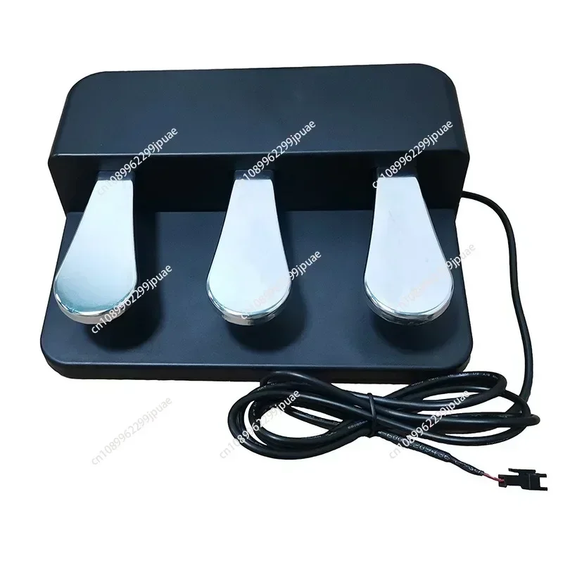 Klavier-Hilfsgerät mit drei Pedalen, schwarzer Höhenverstärker, Klavier-Übungs-Hebepedal-Bank-Ersatz für Yamaha P48/115/105