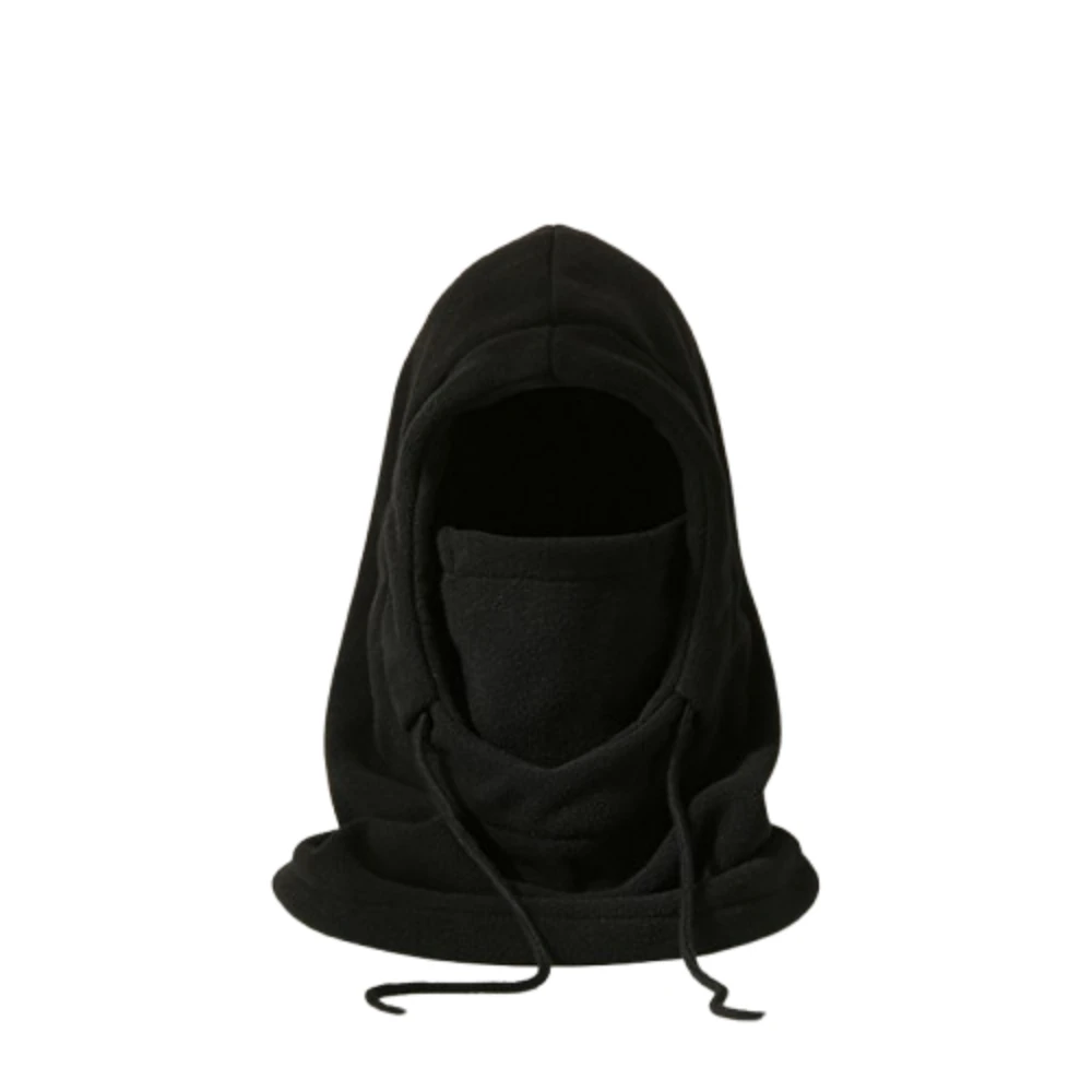 

Мягкий зимний велосипедный головной убор на шнурке, регулируемый ветрозащитный пуловер, однотонная теплая шапка-шлем для пешего туризма