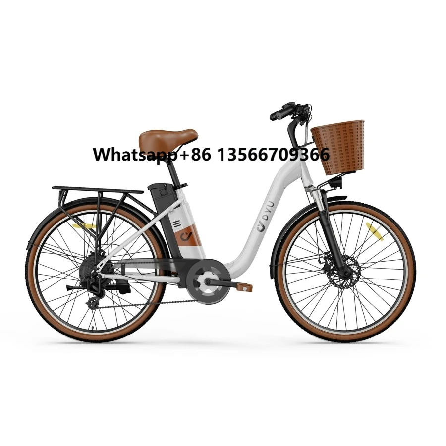 

2024 NEW DYU C6 PRO Electric City Bicycle Steel Frame Hidden Lithium Battery Cheap Electric Road Bike