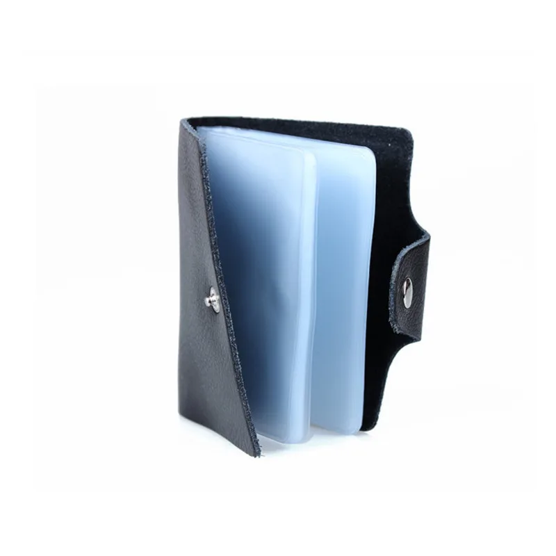 Sale Men's Genuine Leather Multi-card Slots Cowhide Bank Case Business Card Credit Card Holder Wholesale Coin Purses Purse