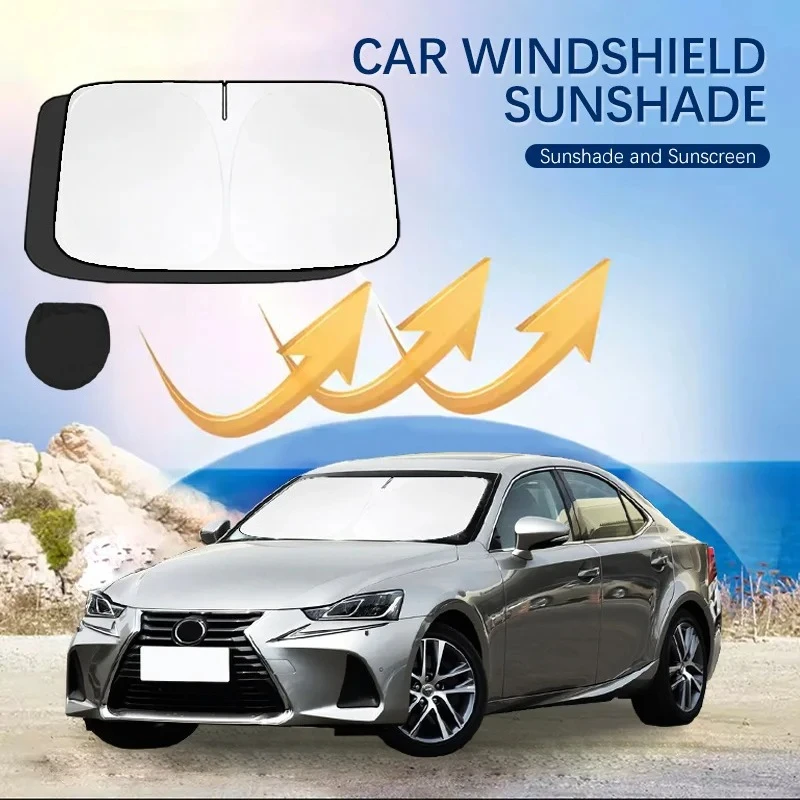 

Car Windshield Sun Shade Covers for Front Window Sunscreen UV Parasol For Lexus is is200 is250 is300H 350 Summer Car Accessories