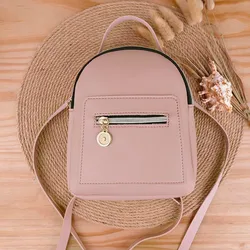 Mini Backpack Women Shoulders Small Backpack Mobile Phone Messenger Bag  Multi-Function Small Bagpack Small Mini Bags