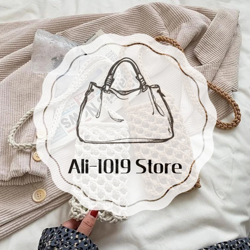 Hollow Out Woven Crochet Small Crossbody Phone Bag Women Fashion Solid Color Lightweight Shoulder Bag