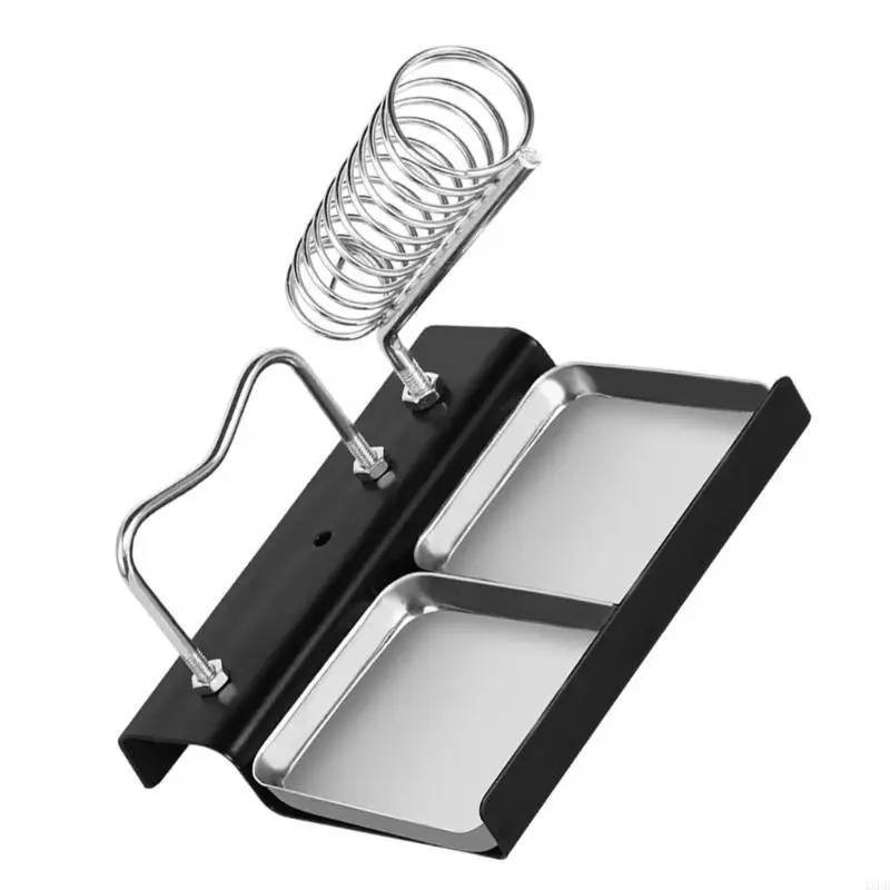 4XFD Metal Soldering Iron Stands Soldering Iron Holder Suitable for Electronic Workshops Heat-Resistant Pattern Brackets