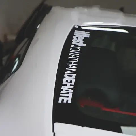 Bilstyling och dekaler för ord, bokstav, Illest Dehate, bilgrafik, bakruta, motorcykellåda, dekorationsgrafik 10 best sales sjukaste klistermärke - №9