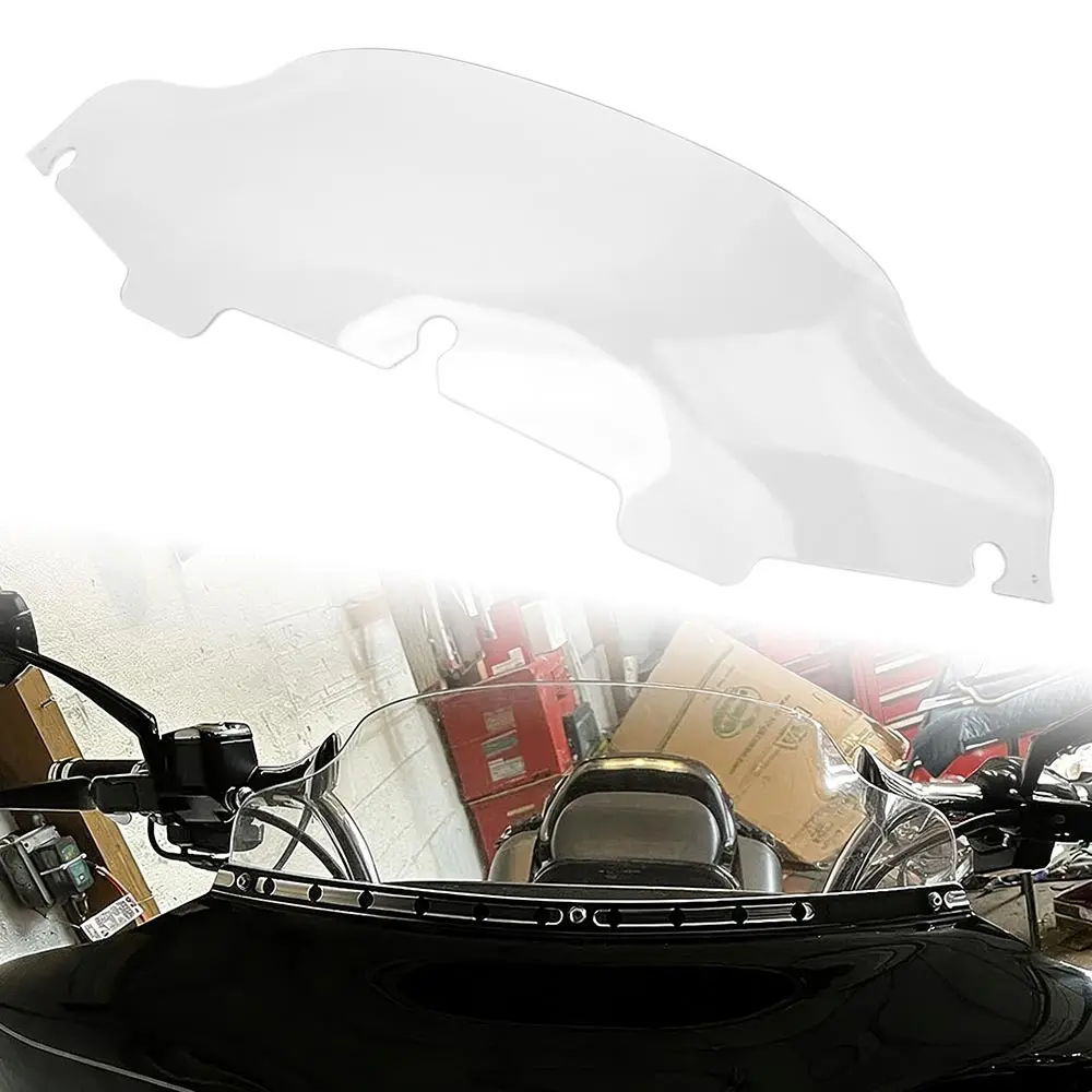 

Motorcycle High Quality Abs Plastic 6inch High Strength Windshield For Harley Electra Street Glide Touring Bike 1996-2013 Clear