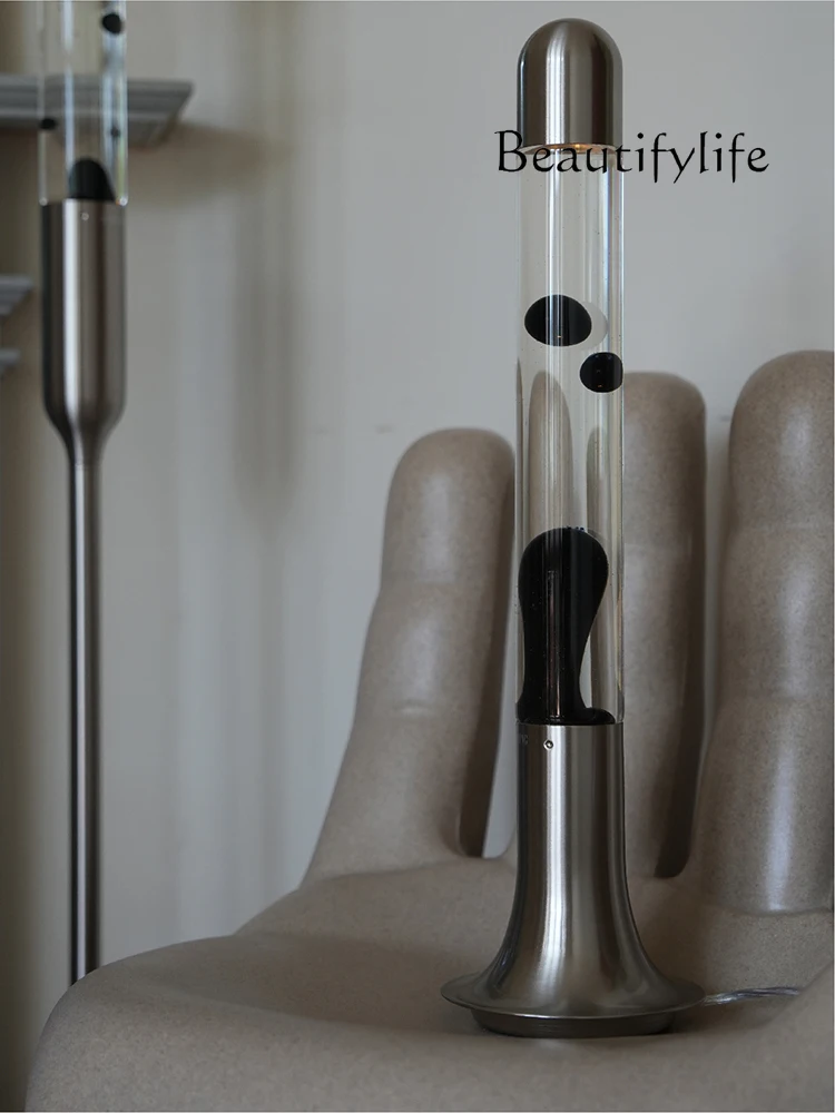 โคมไฟลอยตัว วบิซาดี้ สไตล์มินิมอล ตกแต่งโต๊ะทำงาน โคมไฟลาวา ให้แสงไฟสร้างบรรยากาศ