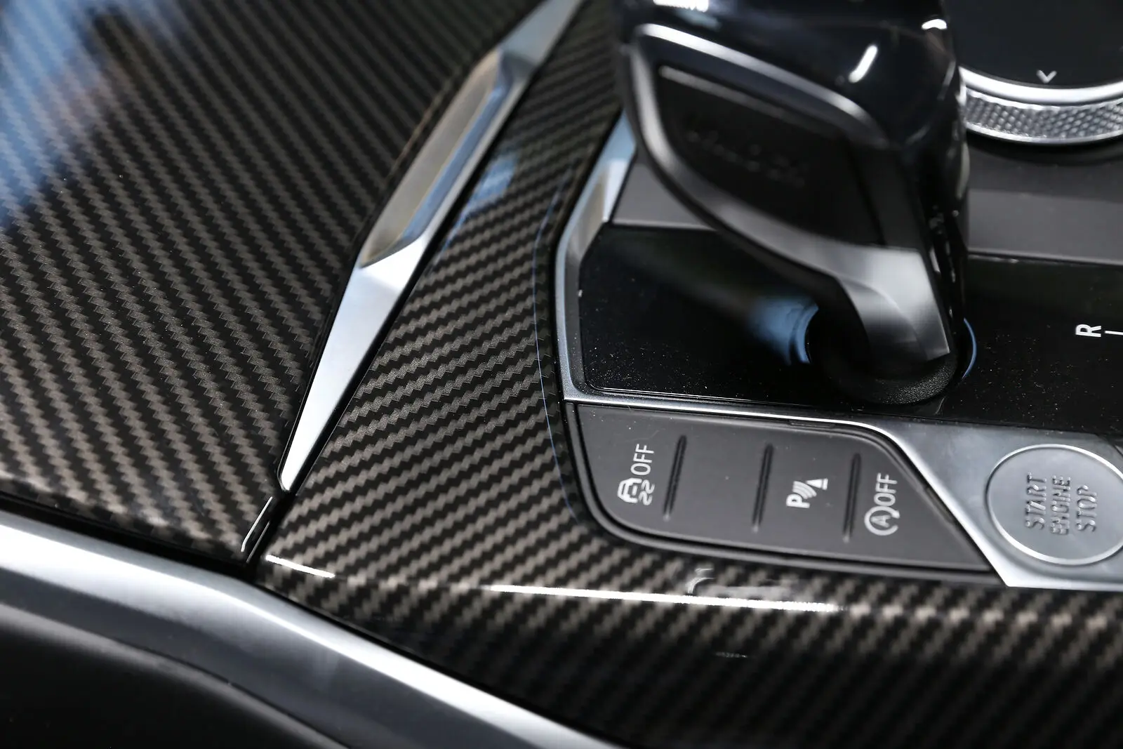 For BMW 3 Series 4 Series G20 G21 G22 2020-2025 ABS Carbon Fiber Car Gear Panel Cover Interior Kit Trim Stickers Car Accessories