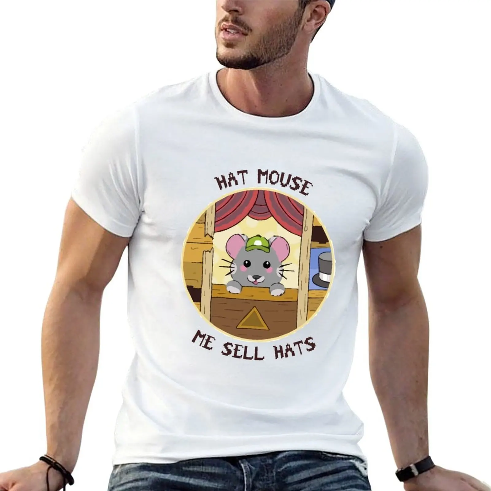 

Stardew Valley - Hat Mouse T-Shirt t shirts for man pack cotton graphic t shirts for man T-Shirt