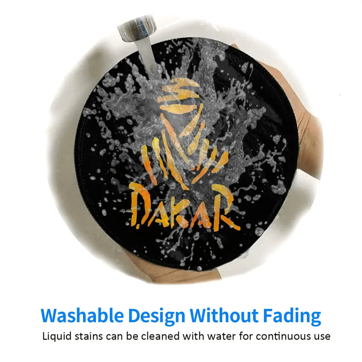 Dakar Rally Motorcycle Round Mouse Pad Computer Keyboard Mouse Mat Gamer PC Desk Mat Office Table Mats