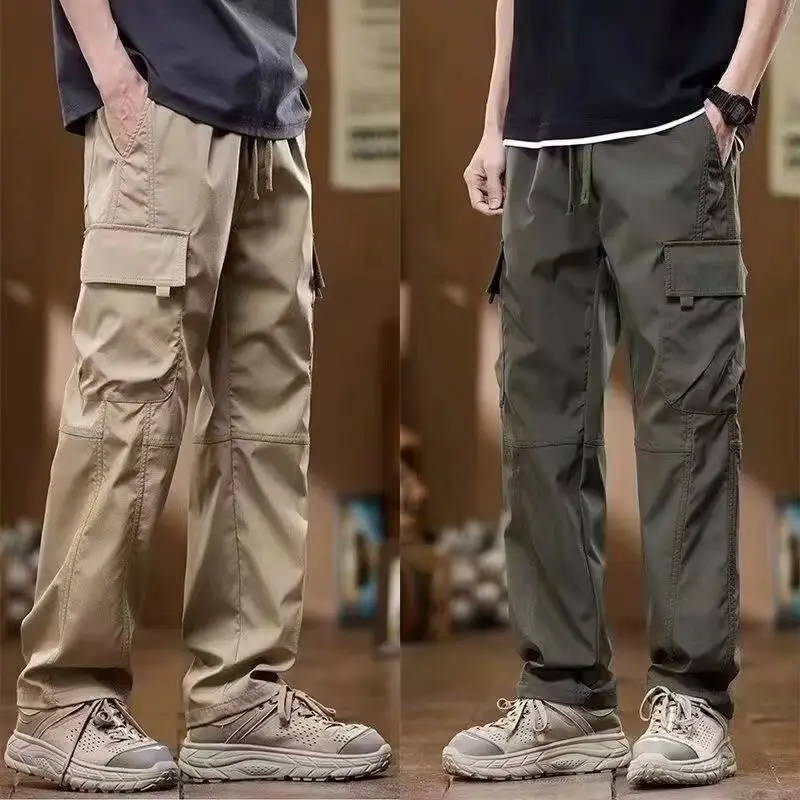 Invisible Zipper Open-crotch Pants American Overalls Loose Large Size Straight Tube Sports Leisure Outing Dating