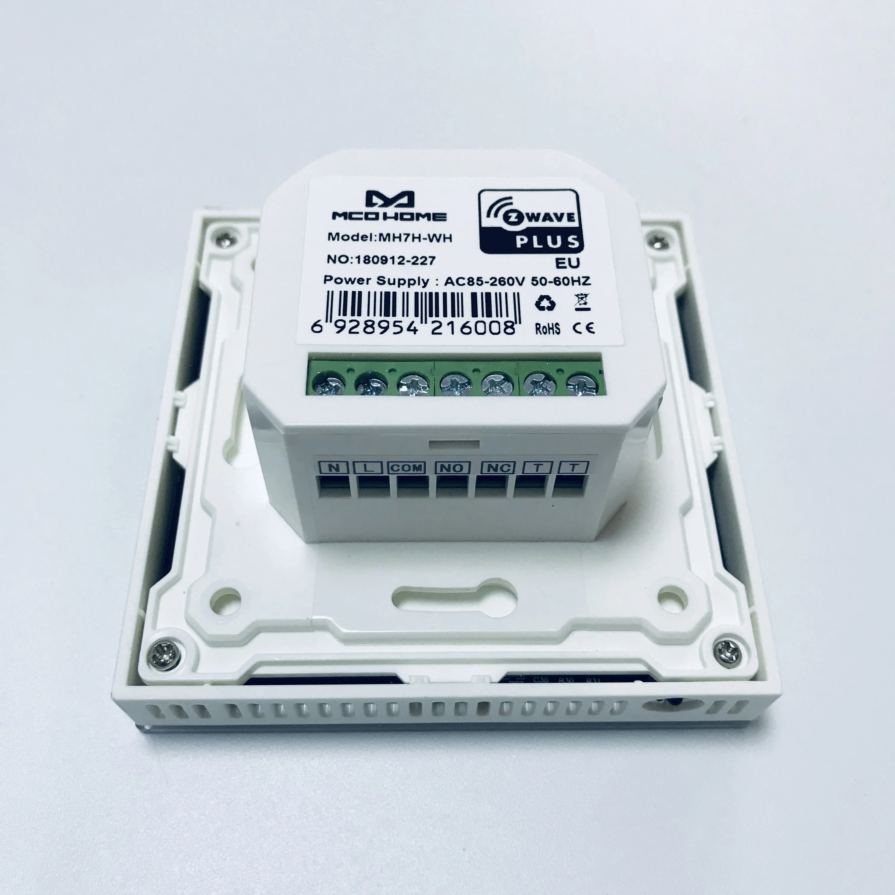 Z-Wave التدفئة ترموستات MCO MH7 سلسلة Z-Wave EU 868.42MHZ تمكين منظم الحرارة القابل للبرمجة للمنزل المستخدمة