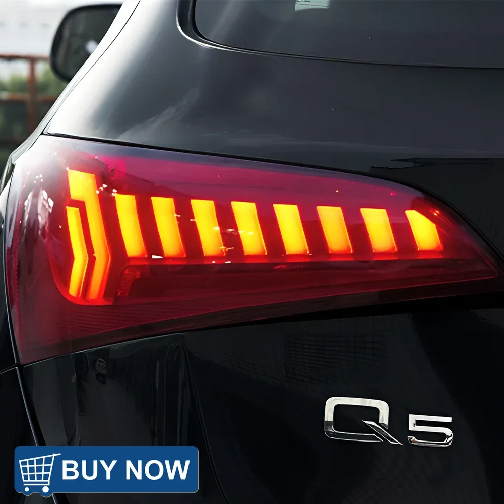 

Авто задние фонари для Audi Q5 2008-2018 светодиодные автомобильные задние фонари в сборе, обновление в стиле Q7, аксессуары для динамических мерцающих сигнальных ламп