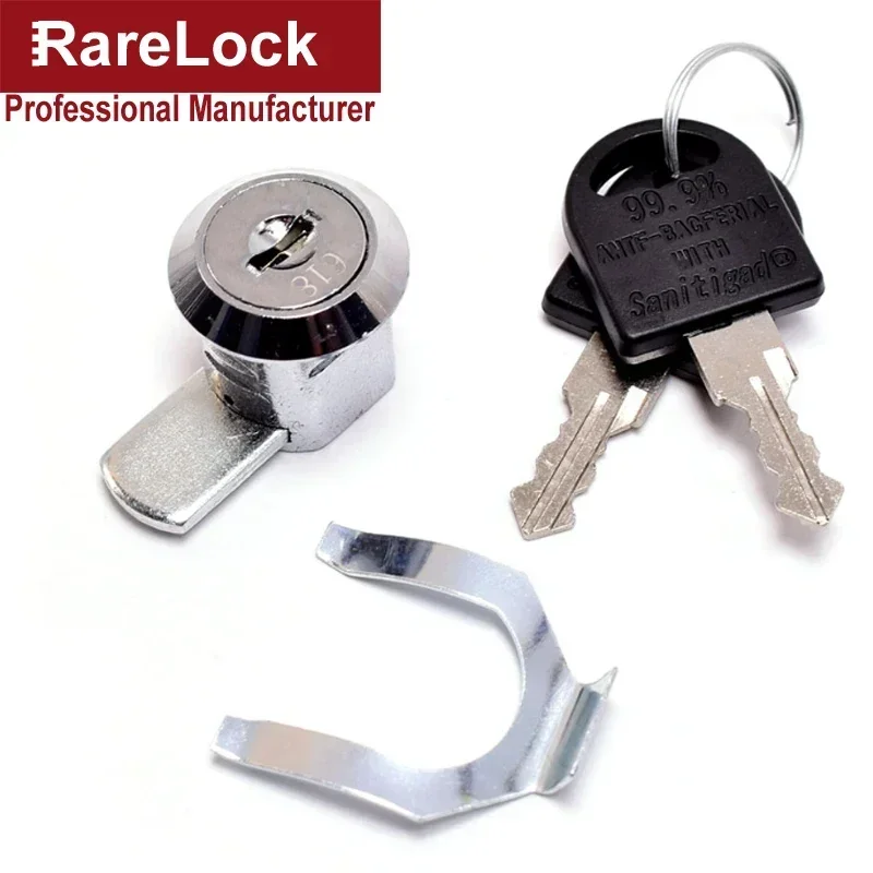 Moving Piece Cam Lock with Quick Clip for Cash Box POS Drawer GYM Locker Metal Cabinet Airbox Lock MX16 Rarelock H