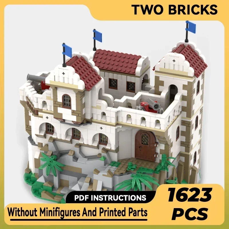 Medieval Castle Model Moc Building Bricks Spanish Soldiers Fort Technology Modular Blocks Gifts Christmas Toys DIY Sets Assembly