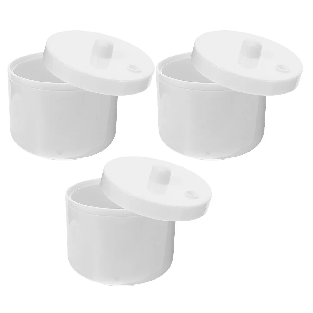 3Pcs Nail Tool Cleaning Box Compact Manicure Supplies Storage Efficient Cleaning Nail Salon Home Use Organizer