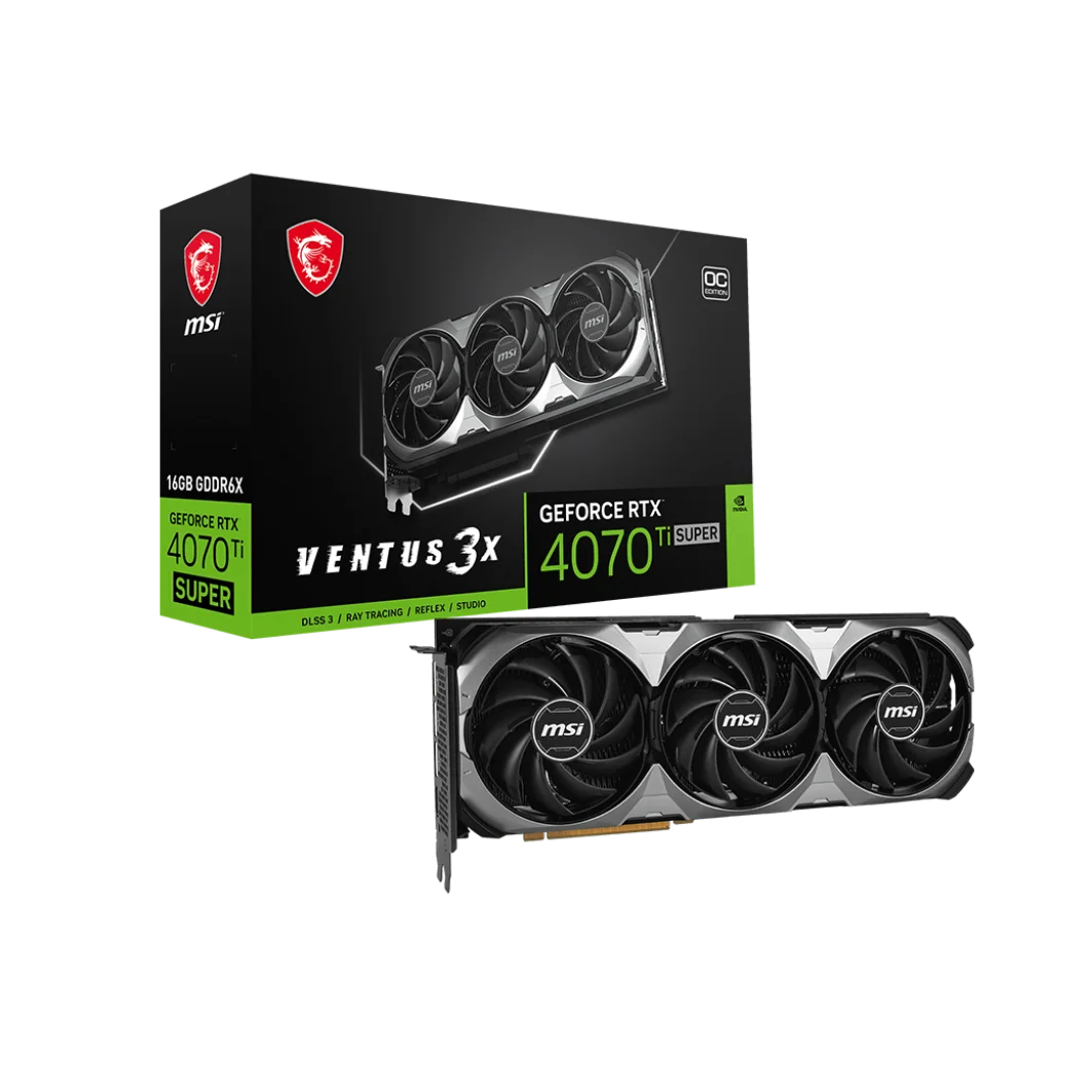 2024 New  RTX 4070 Ti SUPER 16G VENTUS 3X OC Sealed Package Gaming Video Cards Gaming PC RTX 4070 Super