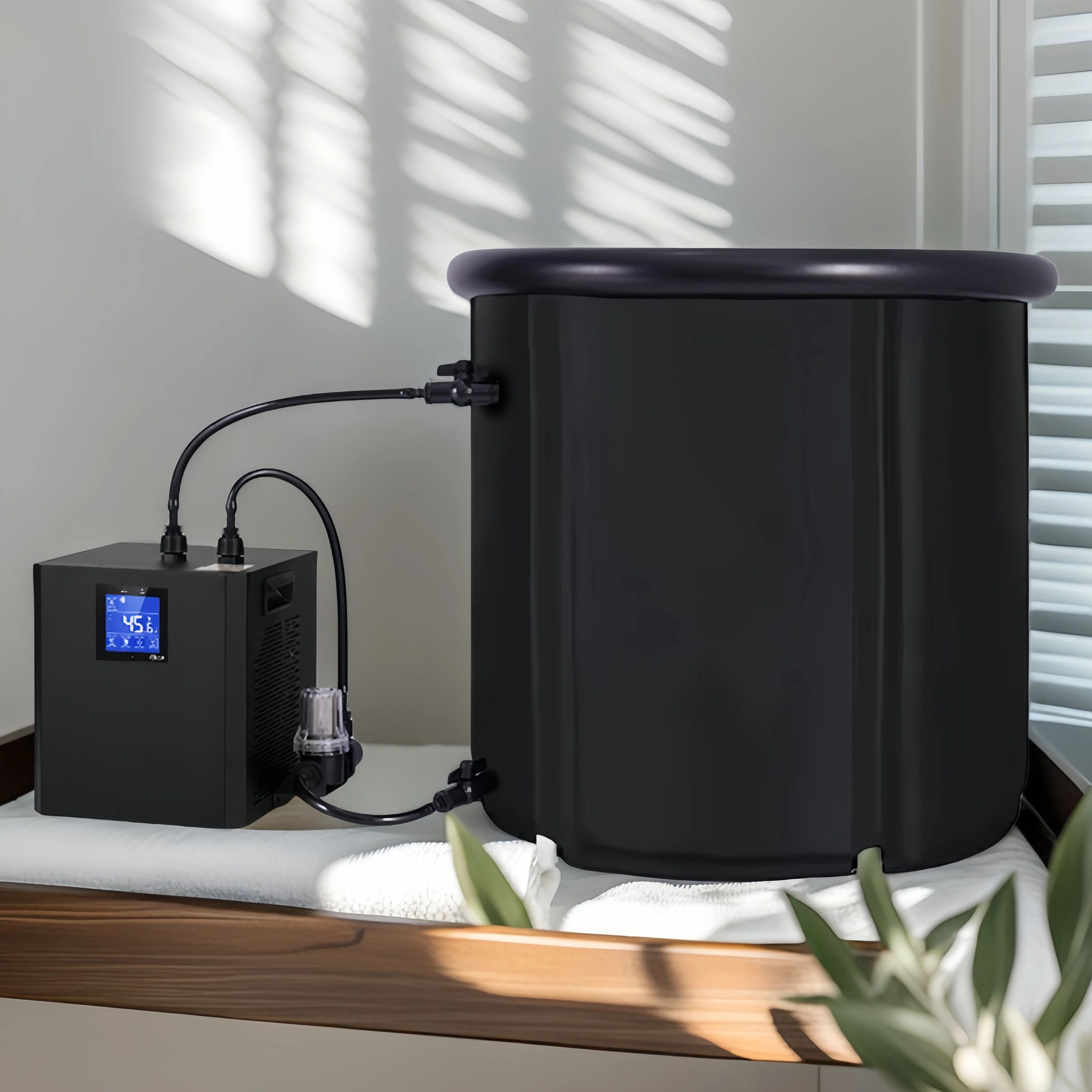 1/3H·P Cold Plunge Chiller & Ice Bath Tub, Indoor Outdoor Water Cooling Machine for Sports Recovery