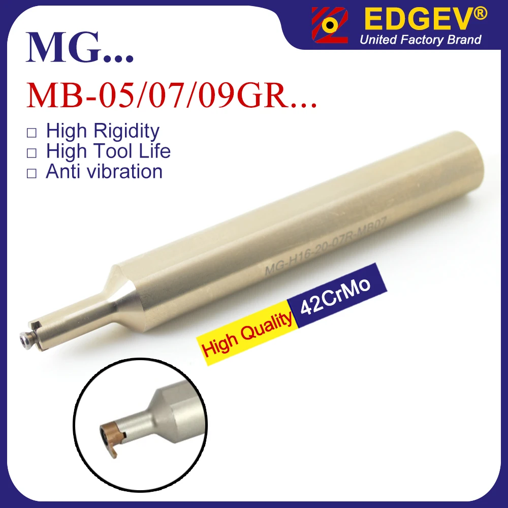 

MG H12 H16 CNC Comma Small Diameter Inner Hole Slot Tool for Internal groove cutter MB 05GR 07GR 09GR 1.0 1.5 2.0 3.0 Insert