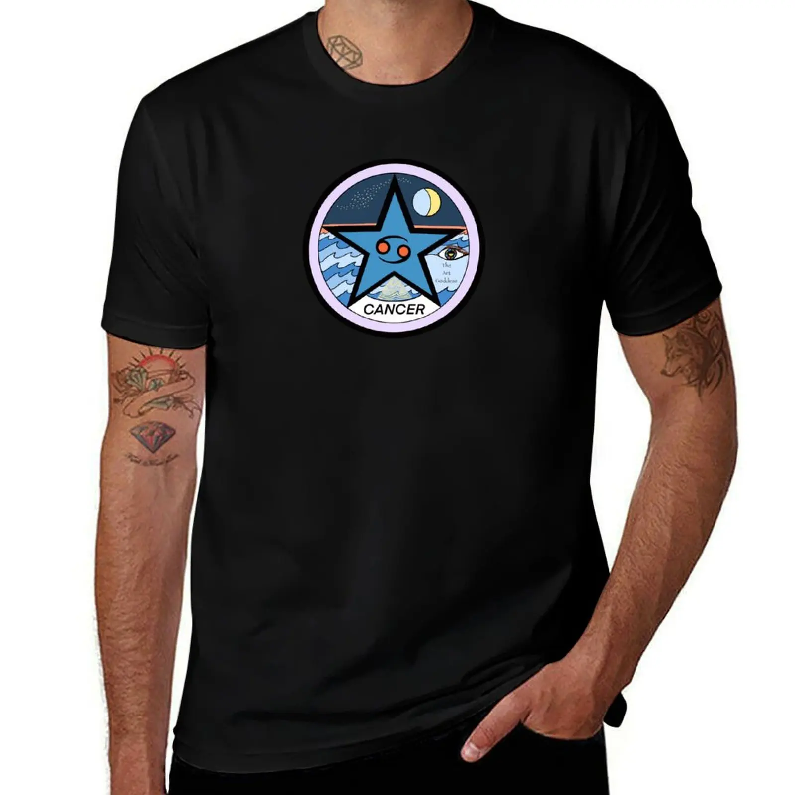 

Cancer Astrology Sign T-Shirt Creative Graphic Tee Shirt