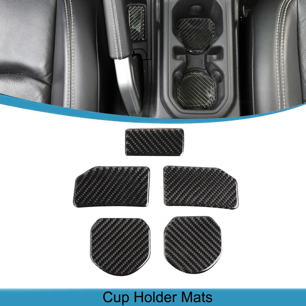 

Car Cup Holder Mats Drink Pad Coaster Decoration Stickers for Jeep Wrangler JL 2018 2019 2020 2021 2022 2023 Interior Accessory