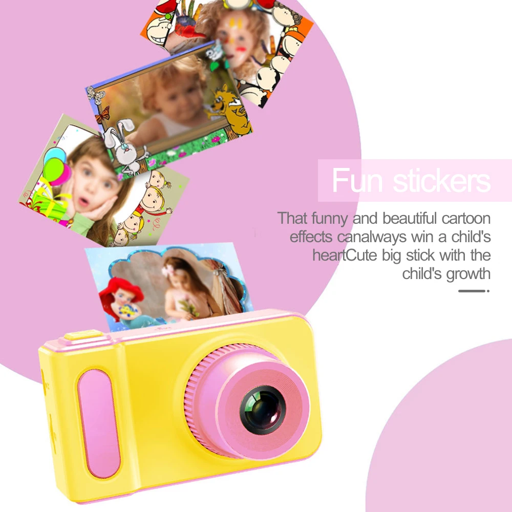 Baby cameraHD 2.0 Inches Screen 8.0MP Kids Video Digital Cameras Boy girl Christmas gift Shockproof Children Selfie Toy Camera　