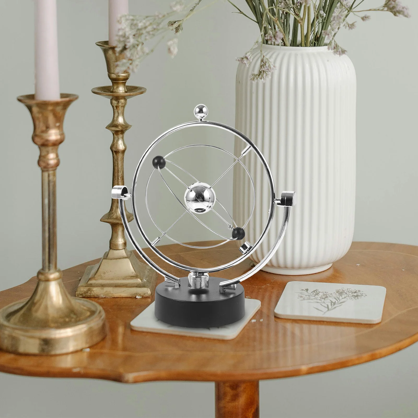 

Демонстратор физики качающегося движения, настольное украшение с вечным движением для офиса, дома, школы, космической тематики, подарок