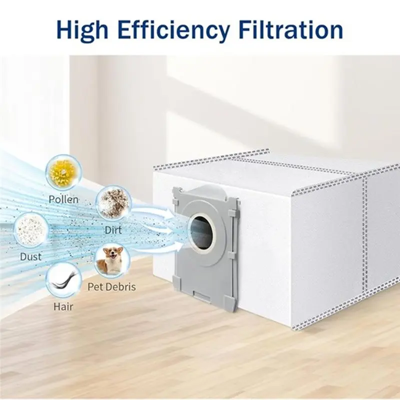 【618 SUMMER SALE】Replacement Main Roller Side Brush Filter Dust Bag Mop Cloth Parts For Ecovacs T50 MAX Pro Omni/T50 MAX Pro Omn