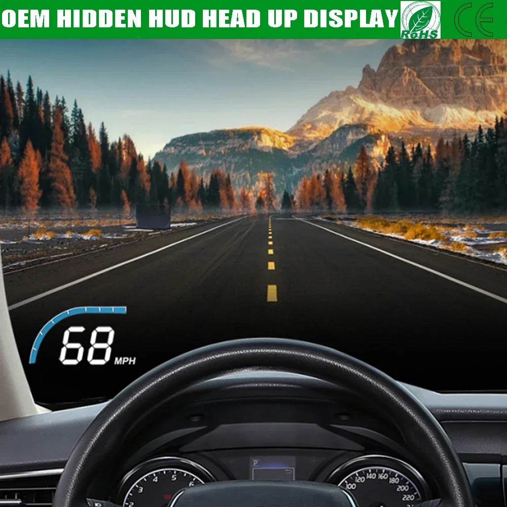 For Toyota Camry XV40 2006–2011 OEM Hidden HUD Head Up Display Speedometer Windshield Car Projector Alarm