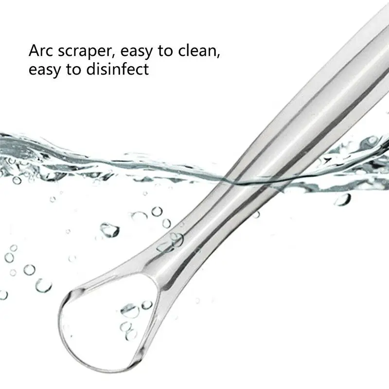 Reusable Mouth Brush Coating Cleaner Remove Bad Breath Oral Hygiene Tongue Scraper Oral Care Cleaning Brush